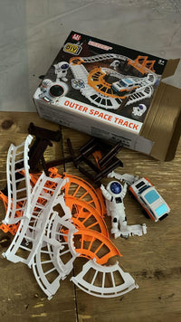 Astronaut Spaceship Track Set - Outer Space Toy Set for Kids