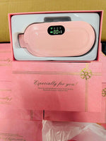 Period Pain Relief Device – Menstrual Heating Pad with Massager (Rechargeable & Adjustable Belt)